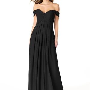 Azazie Black Kaitlynn bridesmaids Dress